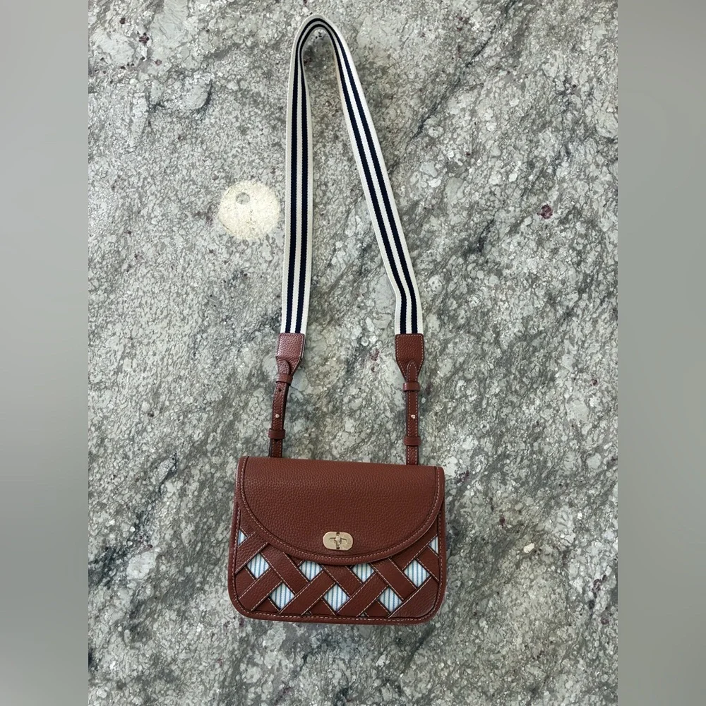 Draper James Brown and White Crossbody Bag - Picture 8 of 15